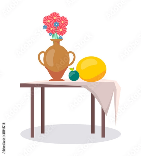 Fototapeta Cute Abstract Exhibition, Colorful Vector Banner