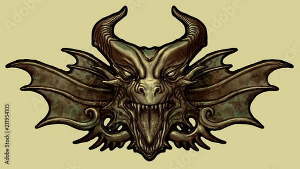 Obraz Dragon head decoration