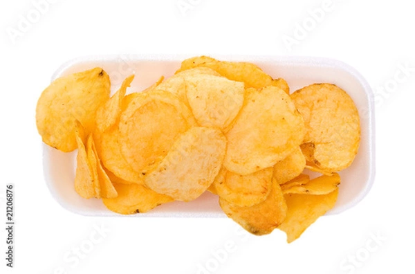 Fototapeta Chips on dish