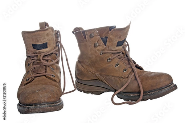 Obraz Old worky boots