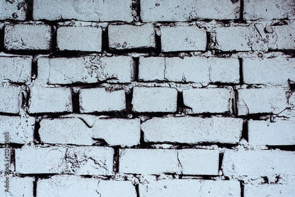 Obraz Texture of white bricks. White bricks. Old bricks.