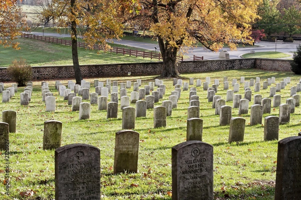 Obraz gettysburg military cemetery