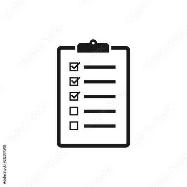 Obraz Checklist simple icon