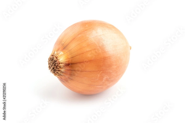 Fototapeta Onions isolated on white background.