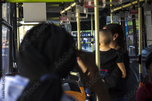 Obraz people at the bus