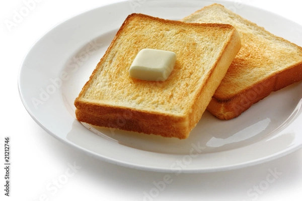 Fototapeta Toast and Butter