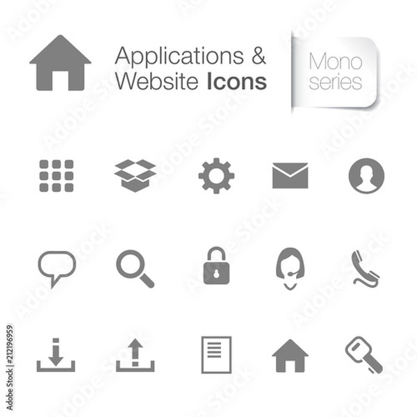 Fototapeta Website & applications icons