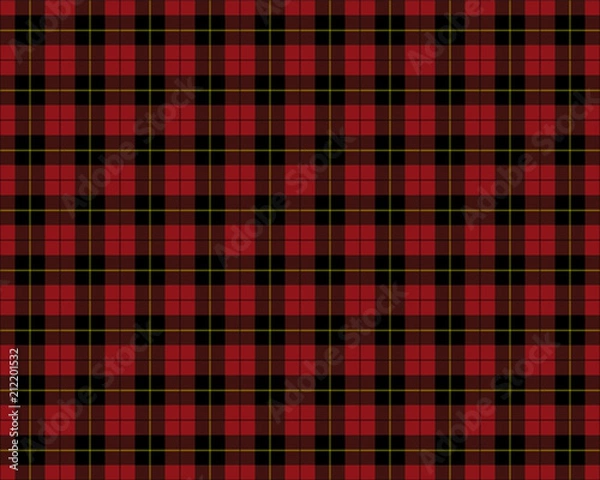 Fototapeta Red tartan seamless pattern