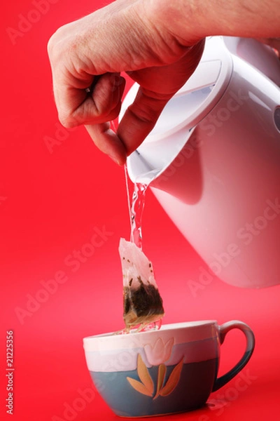 Fototapeta making tea