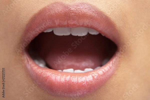 Obraz Woman's mouth open