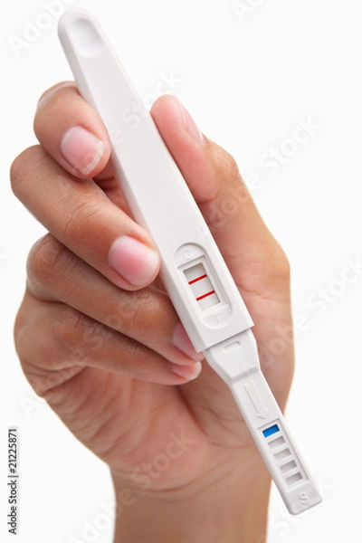 Obraz Holding pregancy test