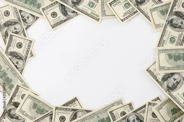 Obraz Frame Made from Dollar Bills