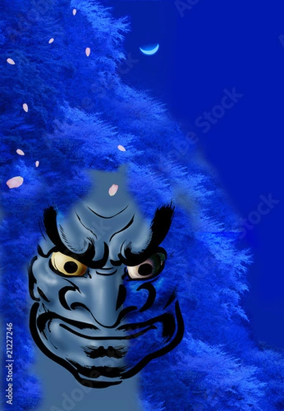 Fototapeta 大ベシミの能面