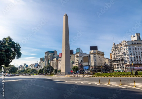 Obraz Obelisk Buenos Aires na Plaza de la Republica - Buenos Aires, Argentyna