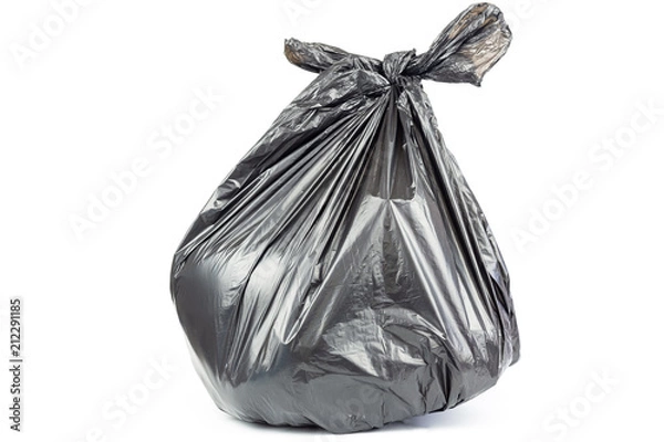 Fototapeta garbage bag isolated on white background.