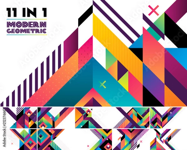 Fototapeta Modern geometric abstract background