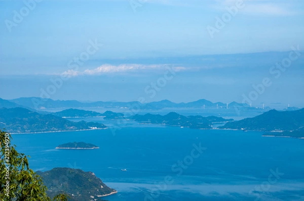 Fototapeta 瀬戸内海　安芸灘大橋　とびしま海道