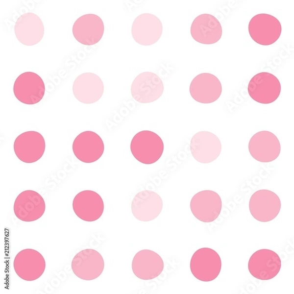 Fototapeta Seamless polka dot pattern. Vector repeating texture.