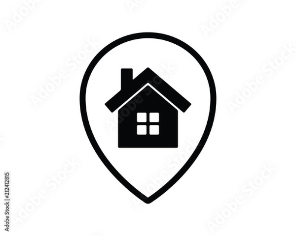 Obraz home location navigation icon , designed for web and app