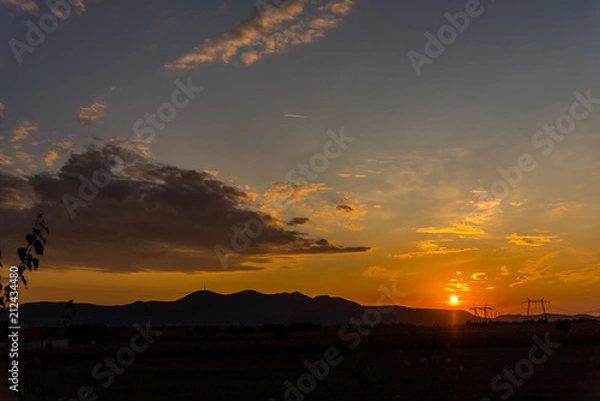 Obraz Sunset landscape