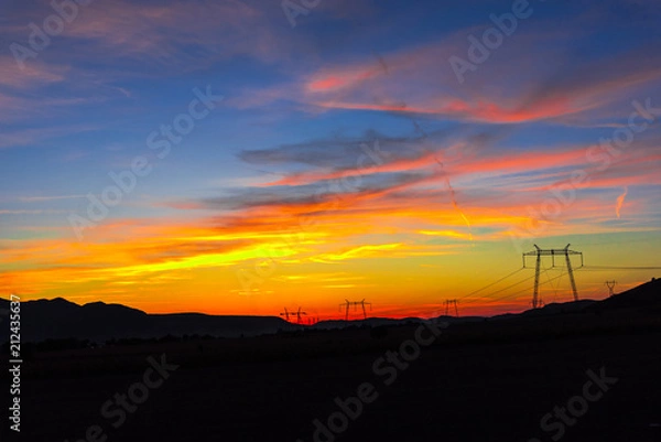 Fototapeta Clouds at the sunset