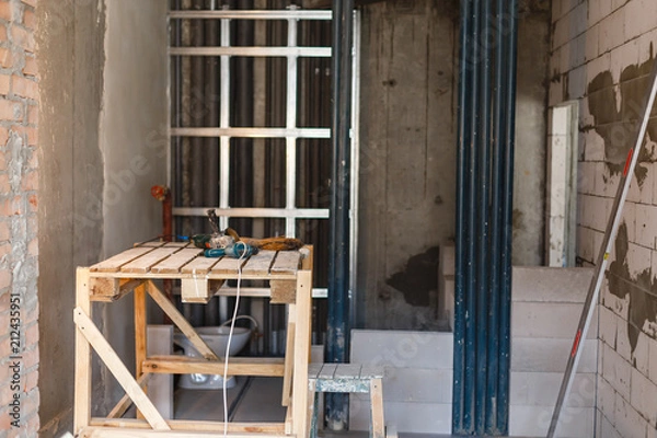 Obraz Bench for painting the ceiling