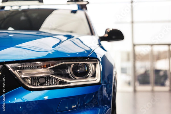 Obraz Headlight of a modern car