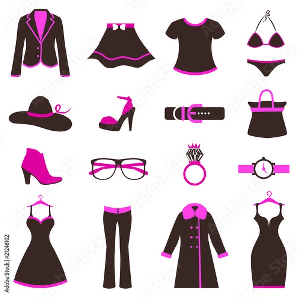 Fototapeta women fashion icons