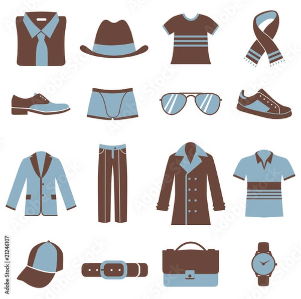 Fototapeta men fashion icons