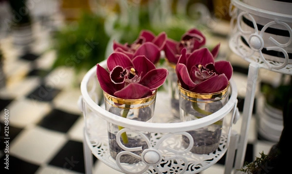 Obraz storczyki na wodzie