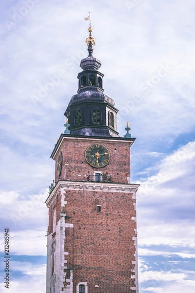 Fototapeta Clock tower krakow