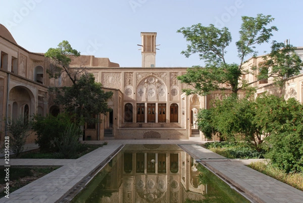 Obraz Courtyard of an old Persian house