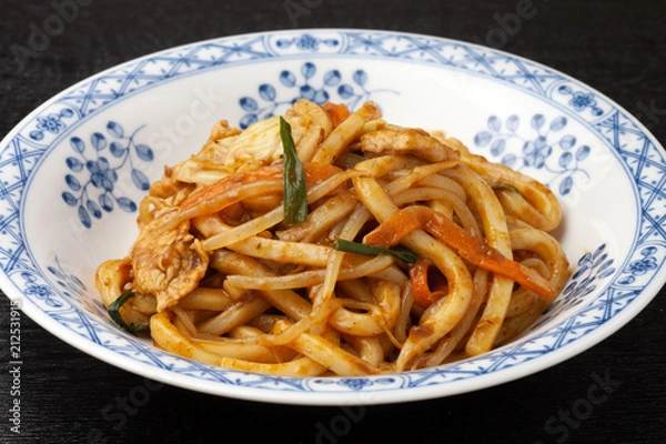 Fototapeta カレー焼うどん