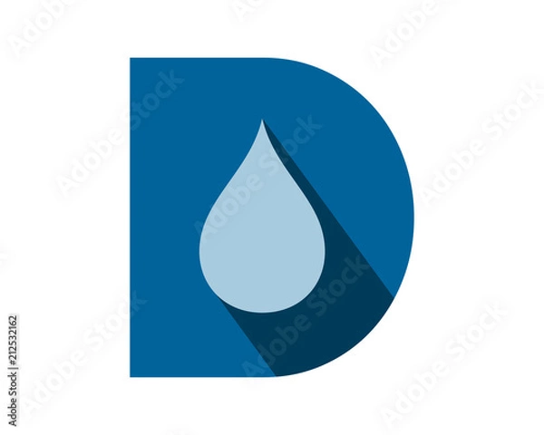 Obraz blue droplets typography alphabet typeset typeface logotype font image vector icon