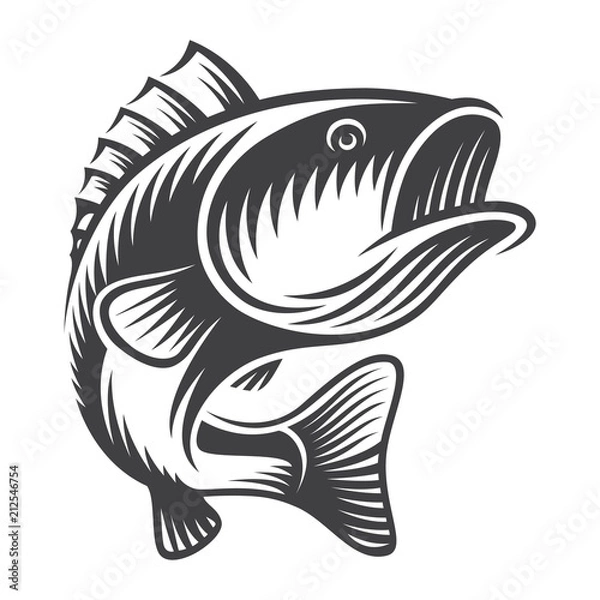 Obraz Koncepcja rocznika ryb basowych