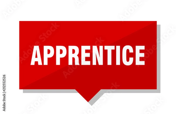 Fototapeta apprentice red tag