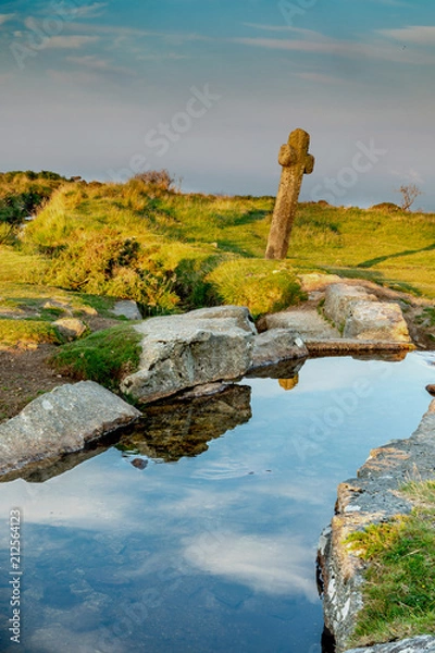 Obraz Windy Post, Dartmoor, Devon, England