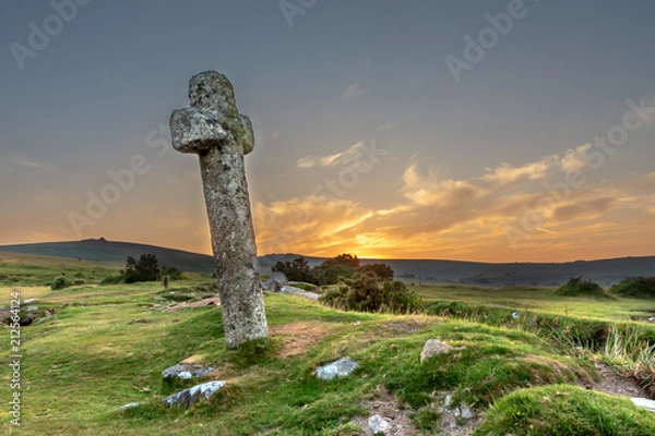 Fototapeta Windy Post, Dartmoor, Devon, England