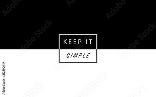 Obraz keep it simple