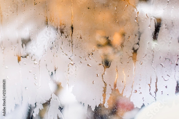 Obraz Sweaty window in the bath