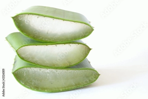 Obraz stack of sliced aloe