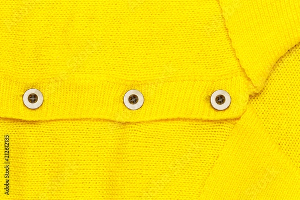 Fototapeta Button on yellow jersey