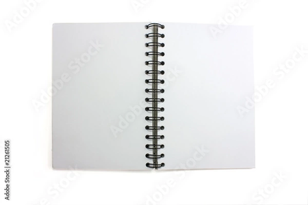 Fototapeta open blank sketchbook