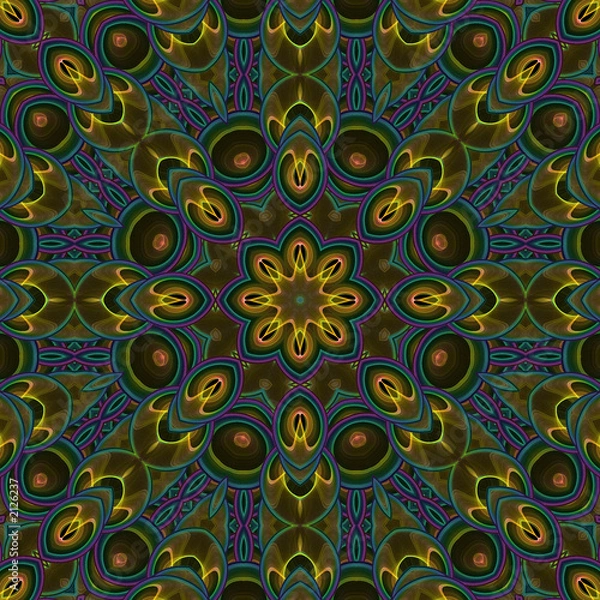 Obraz fractal abstract lotus