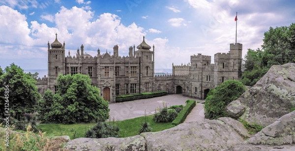 Obraz Old castle at the nature panorama