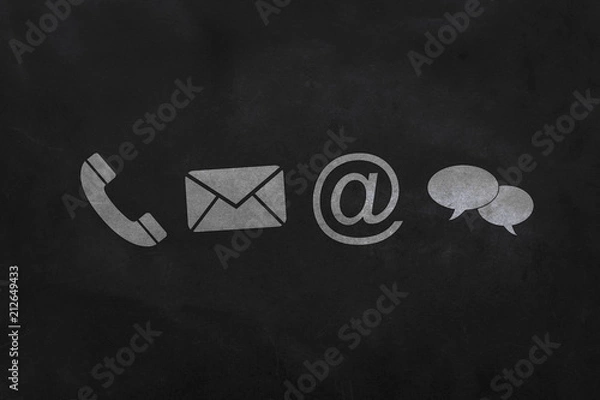 Fototapeta Contact us concept