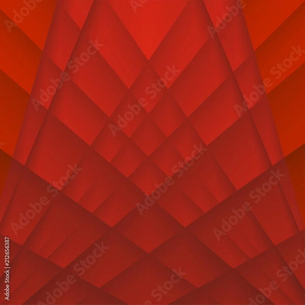 Obraz Abstract vector background with overlap red lines