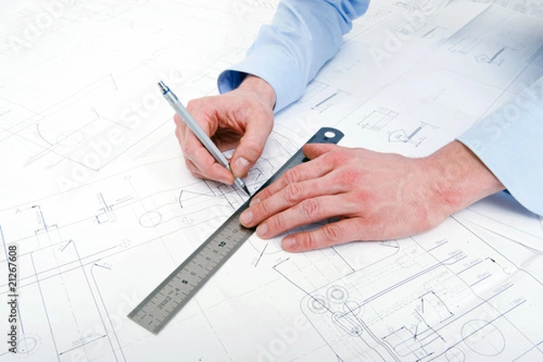 Obraz Drawing a line