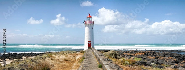 Obraz Latarnia morska Port Fairy, wyspa Griffiths, Great Ocean Road, Wiktoria, Australia