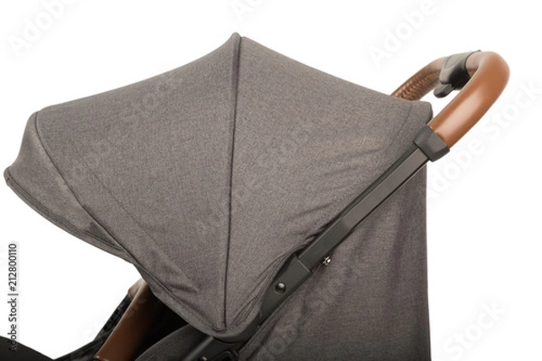 Obraz A stroller on a white background, details of a stroller close-up.